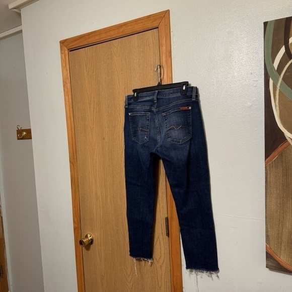 7 for All Mankind "Josefina Skinny Boyfriend" Size 27 Button-Fly Jeans - EUC - Picture 2 of 5